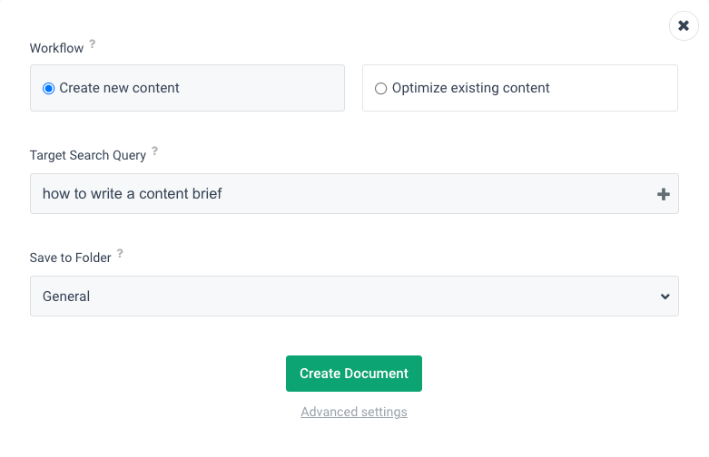 Create New Document