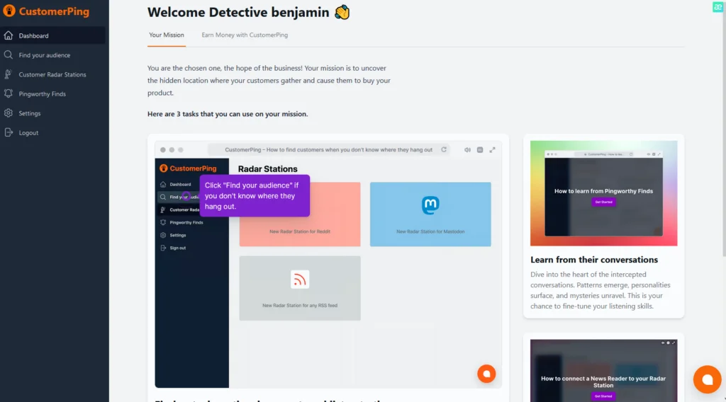 CustomerPing Review Dashboard